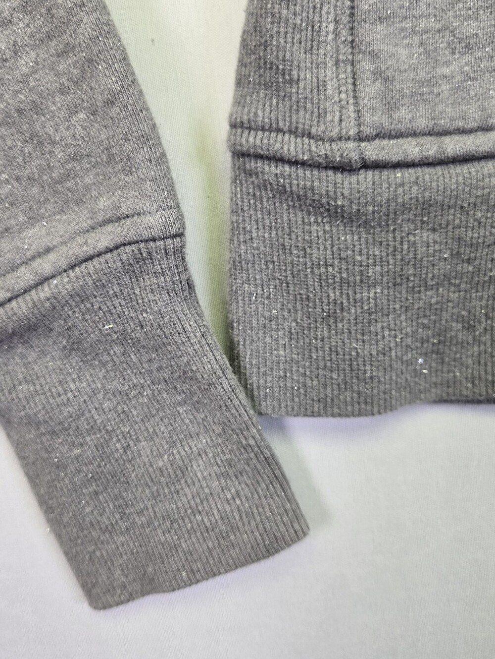 Lululemon Scuba Jacket Full Zip Hoodie Size 8 Grey Sparkle - Picture 9 of 16